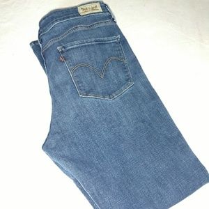 Levis midrise skinny jeans